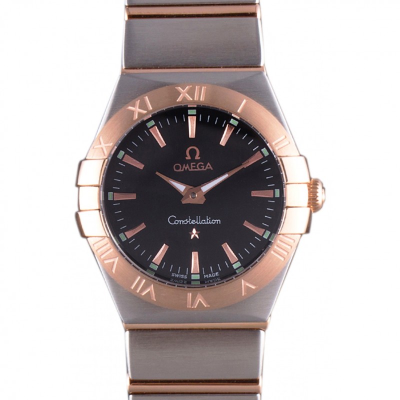 Economico Omega Constellation Rose lunetta in oro Two Tone banda som100 621.480